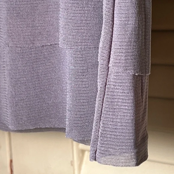 Babette San Francisco Y2K Mesh Sheer Top Shirt 3/4 Sleeve, size large Fairycore - Picture 8 of 15